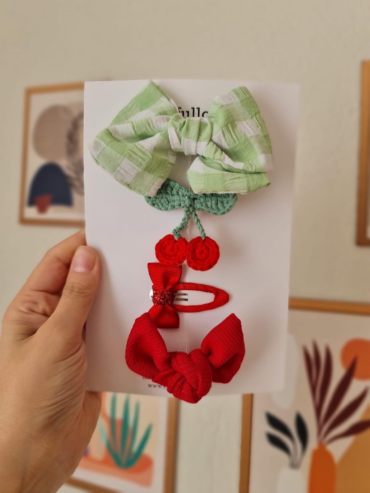 El Örgüsü Kiraz Klips SEt