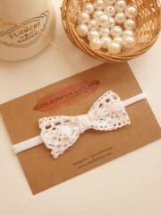 BEYAZ PAMUK DANTEL BANDANA