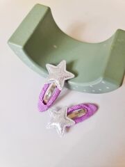 Gumus Mini 3.5 Cm Yildiz Citcit Toka Cift