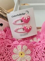 Strawberry Pink Çıtçıt Çift