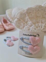 Soft Simli Kalp Citcit Toka Cift