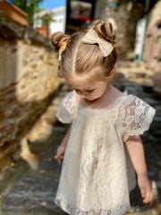 Pamuk Dantel Fiyonklu Klips Toka Adet
