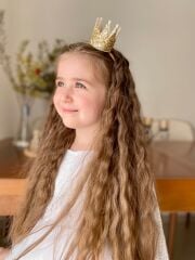 Gold Glitter Prenses Tacı