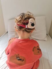 Bordo Sevimli Köpecik Çıtçıt Toka