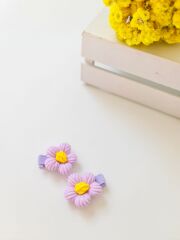 Çiçek Objeli Klips Toka – 2’li Set | Çocuklara Uygun Şık ve Renkli Tasarım