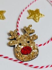 Geyik Glitter Az Saçlı Bebek Tokası