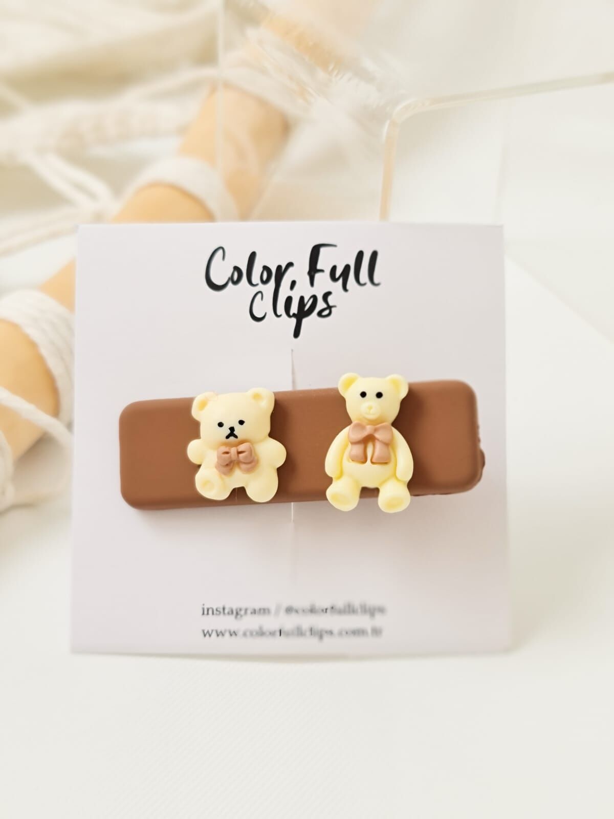 Teddy Klips Koyu Kahve Adet