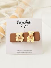 Teddy Klips Koyu Kahve Adet