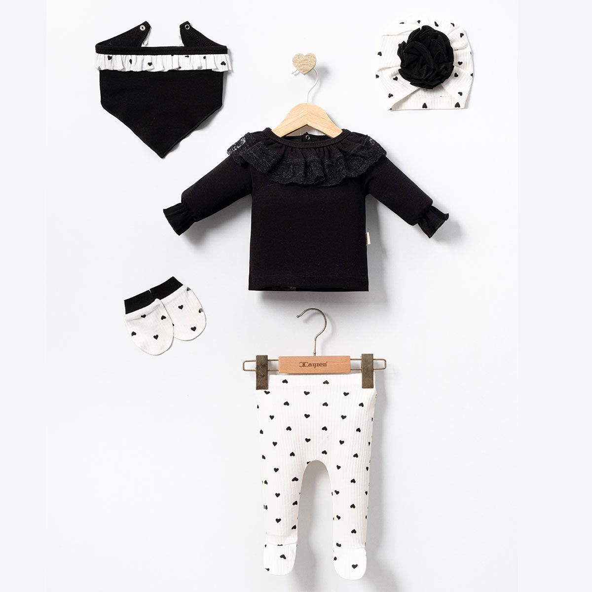 Siyah Kalpli 5 Li set