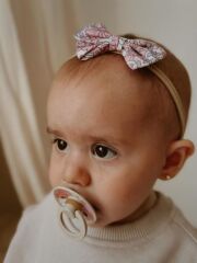 Pudra Çiçekli Fiyonk Bandana